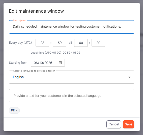 Maintenance Windows | TecCom Wiki